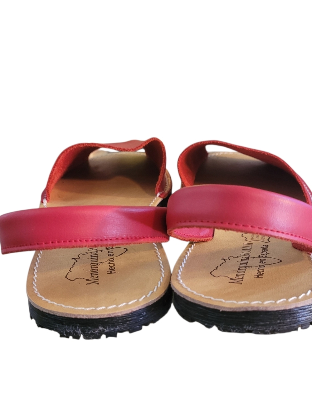 Menorquina BOMER red leather Avarca sandals- 41 (10)            A26 - Picture 3 of 7